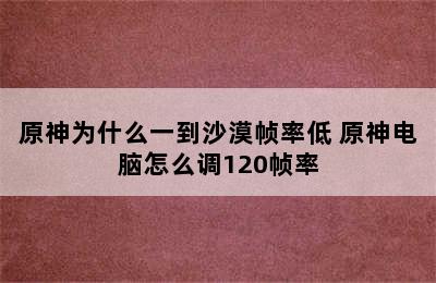 原神为什么一到沙漠帧率低 原神电脑怎么调120帧率